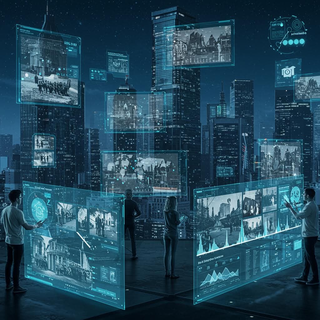 역사 콘텐츠의 진위 판별 기술과 디지털 보존 체계를 미래 전망과 함께 온카스터디 맥락에서 정리한 이미지