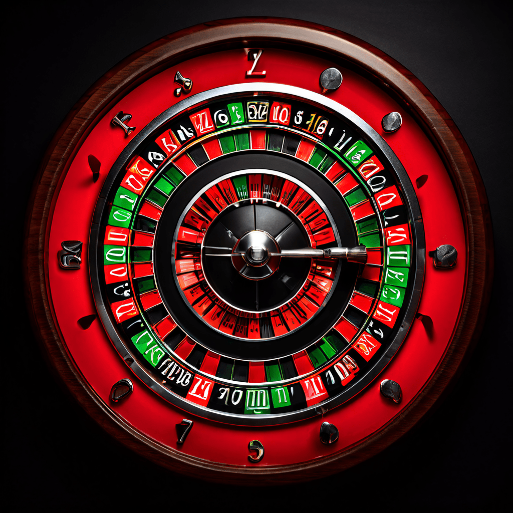 위에서 내려다본 룰렛 테이블에 숫자와 빨강, 검정 등의 다양한 색상의 배팅 구역이 배치된 모습이다.