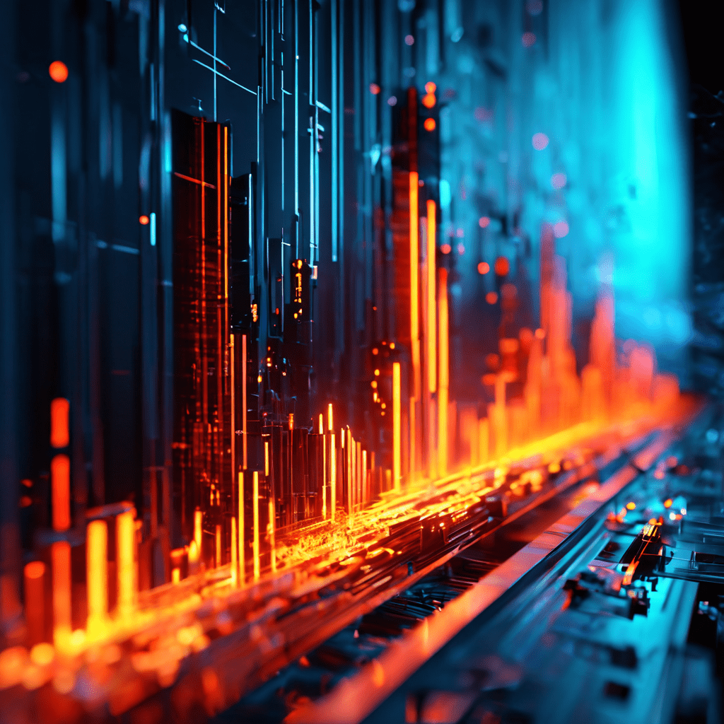 조작된 리더보드를 추상적으로 표현한 3D 시각화로, 손상된 데이터 스트림이 날카로운 창 형태로 변형되어 취약한 디지털 방화벽을 관통하는 보안 위협 상황을 상징적으로 묘사합니다.