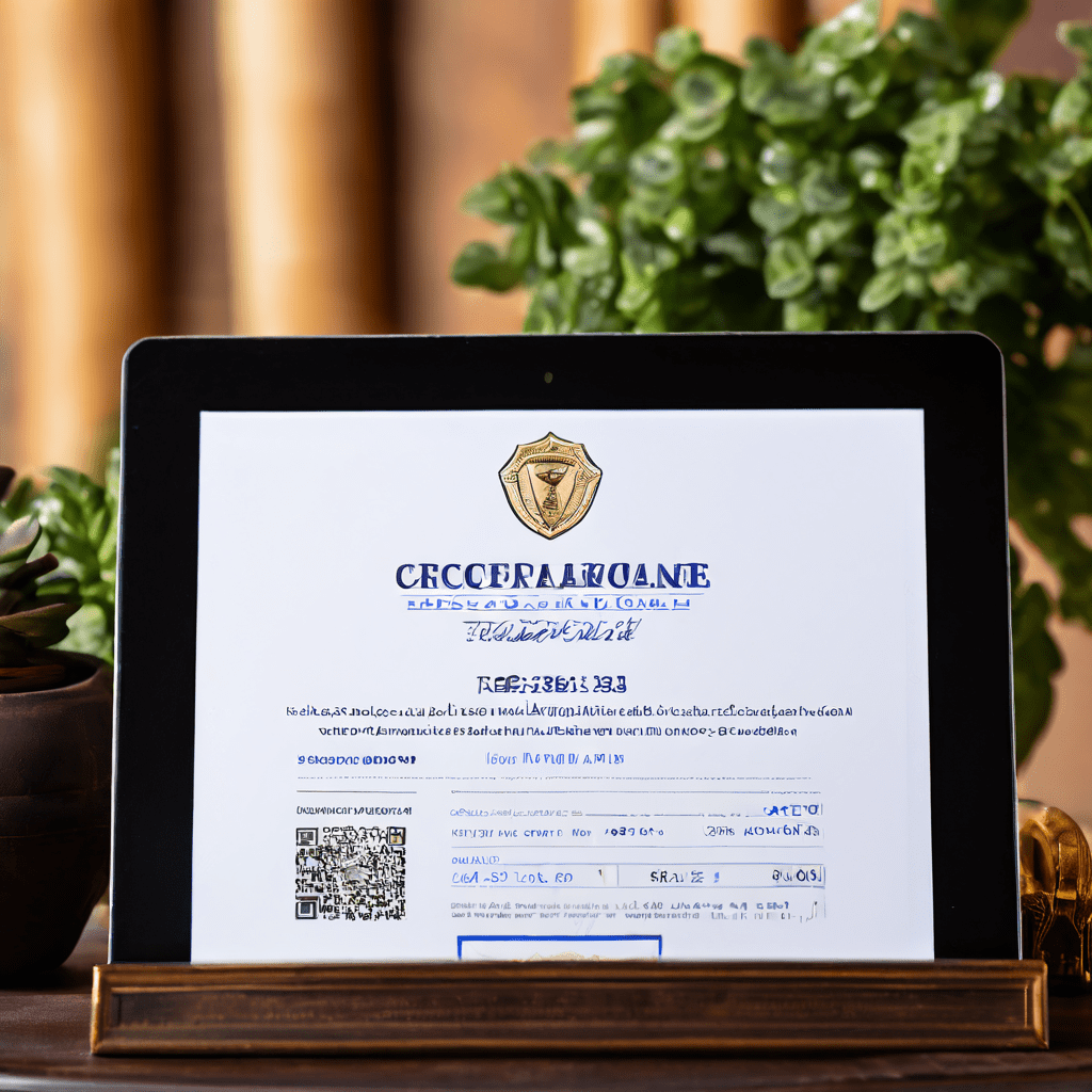 공식 라이센스 취득을 자랑스럽게 공개한 신규 웹사이트 화면으로, 단순한 절차 공유를 넘어 중요한 성과를 상징적으로 보여줍니다.