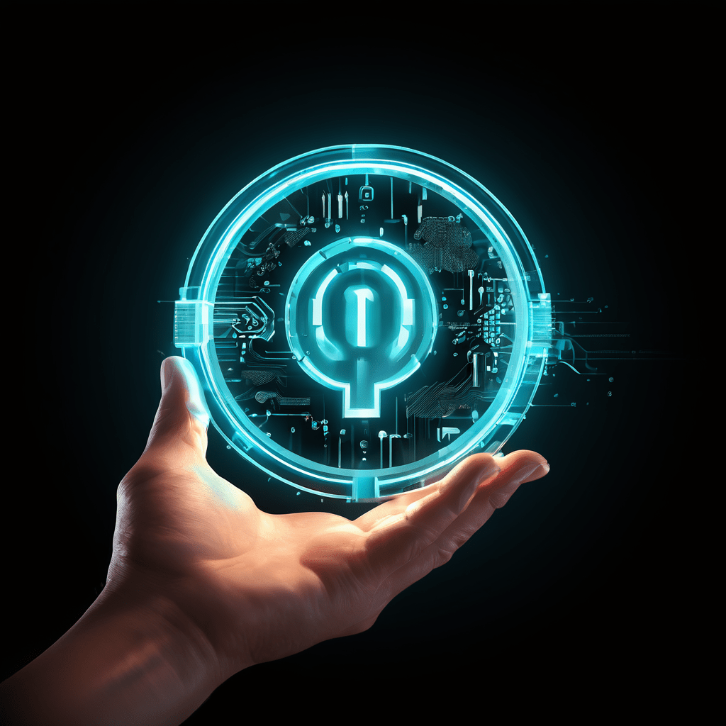 손에 든 돋보기로 빛나는 USDT 코인을 살펴보며 배경의 자물쇠 아이콘이 암호화폐의 안전한 거래와 투명한 감사를 상징하는 이미지입니다.