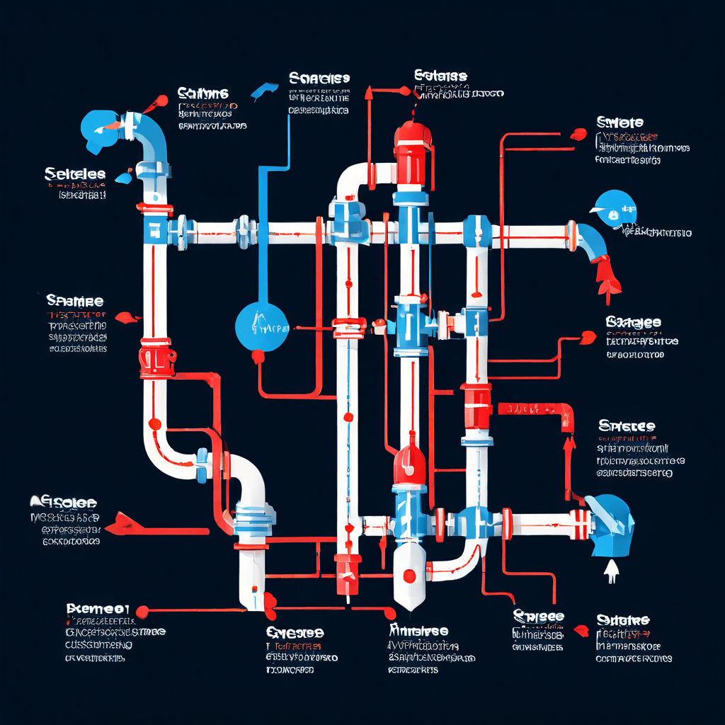 자동화된 워크플로우 실행 과정을 순차적 단계와 연결 화살표로 시각화한 파이프라인 구조 다이어그램입니다.