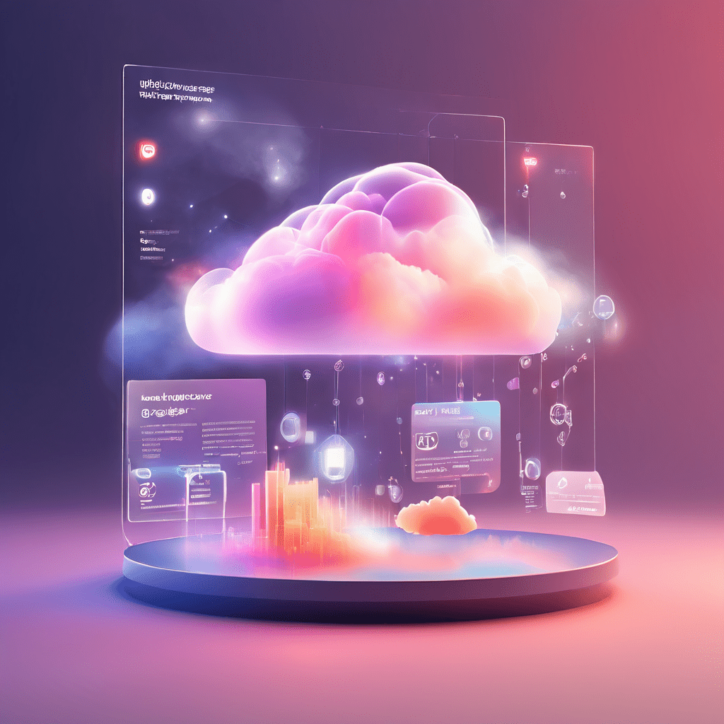 Premium digital platform scene showing connected cloud and data layers for detecting visible signs in payment screenshot records.