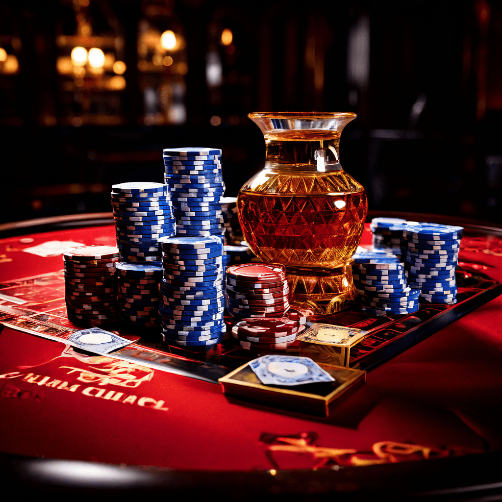 A baccarat table with cards and chips, the dealer's hand settling a bet, illustrating how bet sizing influences exposure to short-