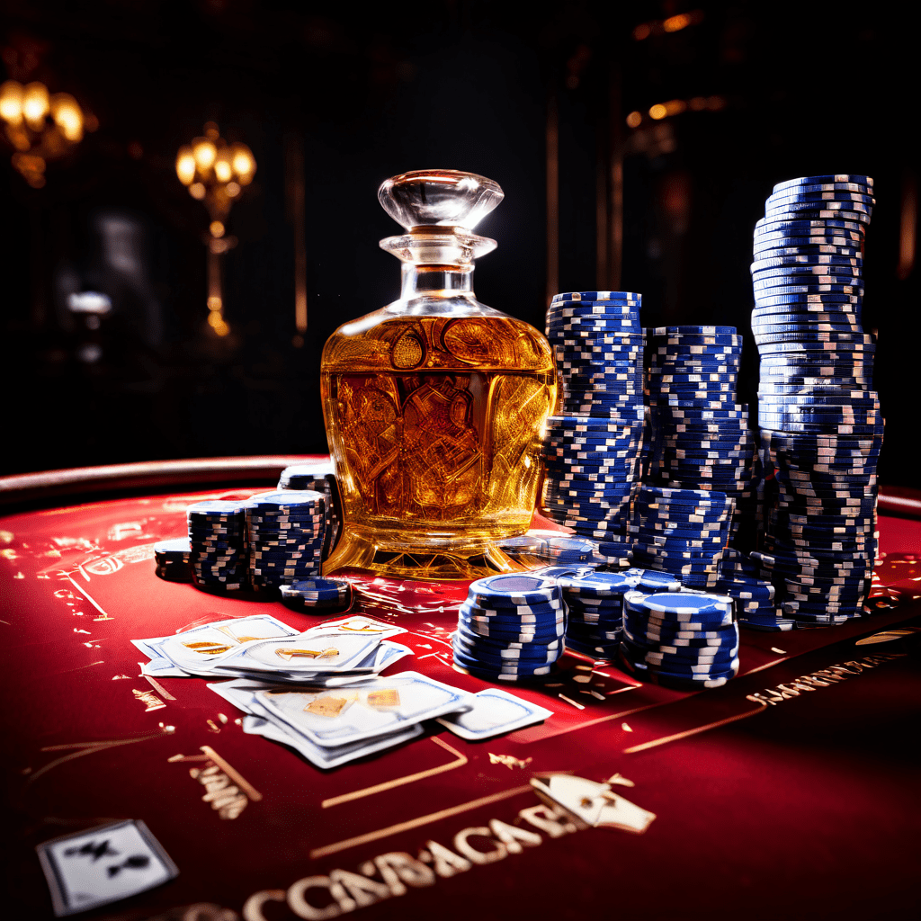 A realistic overhead photograph of a green baccarat table featuring a dealer's hand holding a single playing card next to stacks o