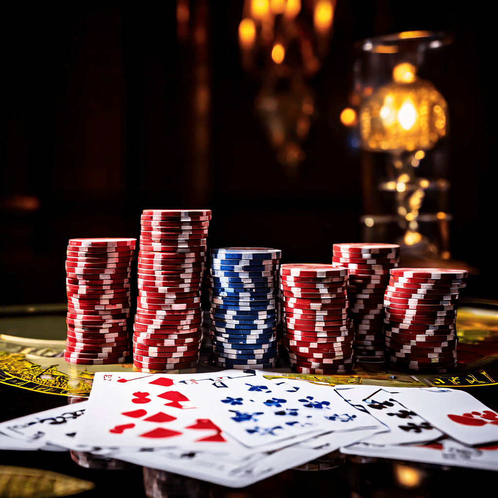 A photorealistic editorial photograph of a baccarat table during gameplay, captured with natural documentary lighting and a shallo