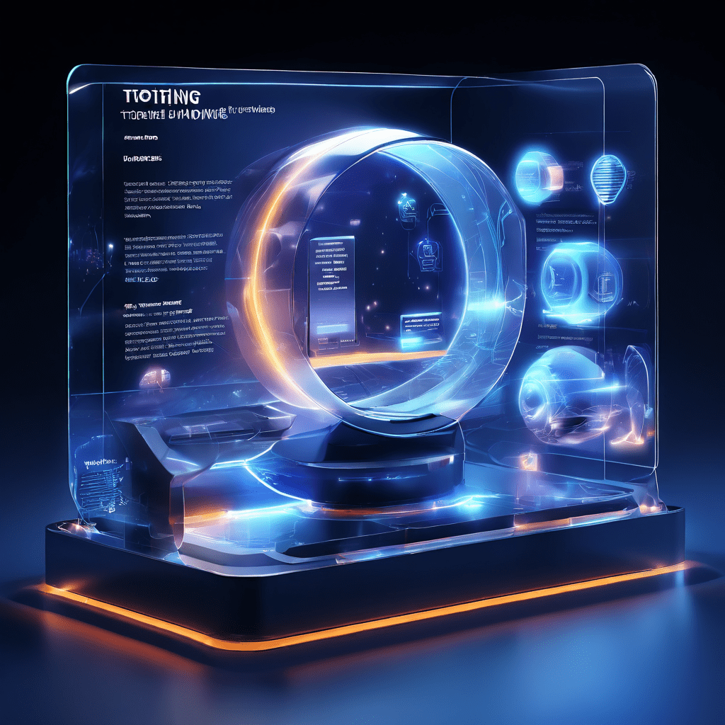 Abstract digital service interface with layered glow and data paths representing first visit questions for a secure online...